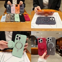 Matériel antichoc de PC de charge magnétique de paillettes transparentes de haute qualité pour l'accessoire de cas de téléphone portable d'iPhone Max sac d'OPP