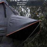 Tente de toit ABS pour SUV, imperméable, double couche, coupe-vent, toutes saisons, prête à l'emploi, pour camping en voiture