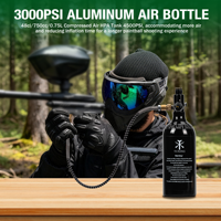 TUXING DOT Produsen 48CI/0.75L 300bar 4500psi Tabung Udara Aluminium PCP HPA Tekanan Tinggi untuk Berburu di Luar Ruangan dengan Katup