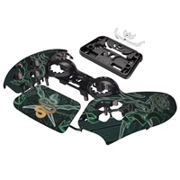 Coque de manette PS5 - Plaque frontale antidérapante au toucher doux motif Totem Serpent, Housse ergonomique à faire soi-même