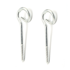 PIGTAIL <strong>SCREW</strong> <strong>HOOKS</strong> Heavy Duty Swing <strong>Large</strong> Strong Steel Hammock Twist Hanger - Product Image 5