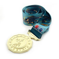 Medallas personalizadas religiosas de diseño personalizado Trofeos de metal deportivos de gimnasia troquelados personalizados para Champions League