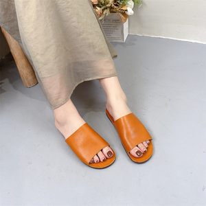 H5-16 Bequeme, vielseitige Sandalen aus Rindsleder – Klassische flache Strandschuhe für Damen, beliebt bei Internet-Prominenten - Product Image 3