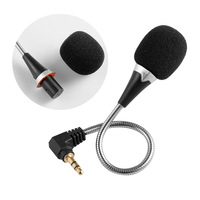 Câble de microphone à col de cygne TRS 3,5 mm pour PC portable, pour l'enregistrement sur ordinateur portable