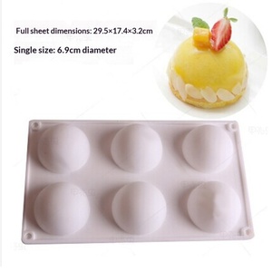 Semi circle Mousse <b>Silicone</b> Mold French Dessert Mousse Mold <b>Baking</b> DIY Semi circle Chocolate <b>Silicone</b> Mold Oven Safe Food Grade - Product Image 2