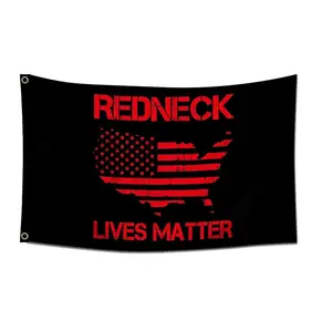 Bandiera RedNeck personalizzata RedNeck vive la materia bandiere americane 3 x5ft Banner per la decorazione del giardino interno ed esterno
