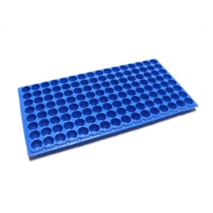 Barquettes <span class=keywords><strong>de</strong></span> <span class=keywords><strong>semis</strong></span> en plastique épaissies <span class=keywords><strong>de</strong></span> couleur bleue résistantes aux hautes températures, 128 cellules rondes, pour le marché philippin - Product Image 2