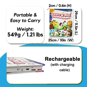 Chidren <span class=keywords><strong>parole</strong></span> 420 apprendimento fonetico libro parlante giocattoli educativi intelligenti per bambini che imparano e-Book - Product Image 6