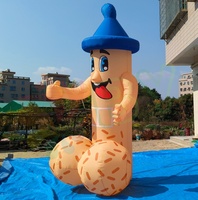 Equipo de alquiler de fiesta de Holanda Inflable Opblaasbare Ouwe Lul Abraham Globo viejo para Decoración de cumpleaños