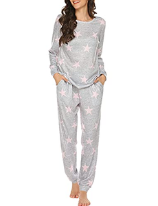 2023 Conjunto de pijama tejido informal personalizado para mujer al por mayor 100% algodón ecológico de alta calidad de manga larga para mujer 2 piezas - Product Image 5