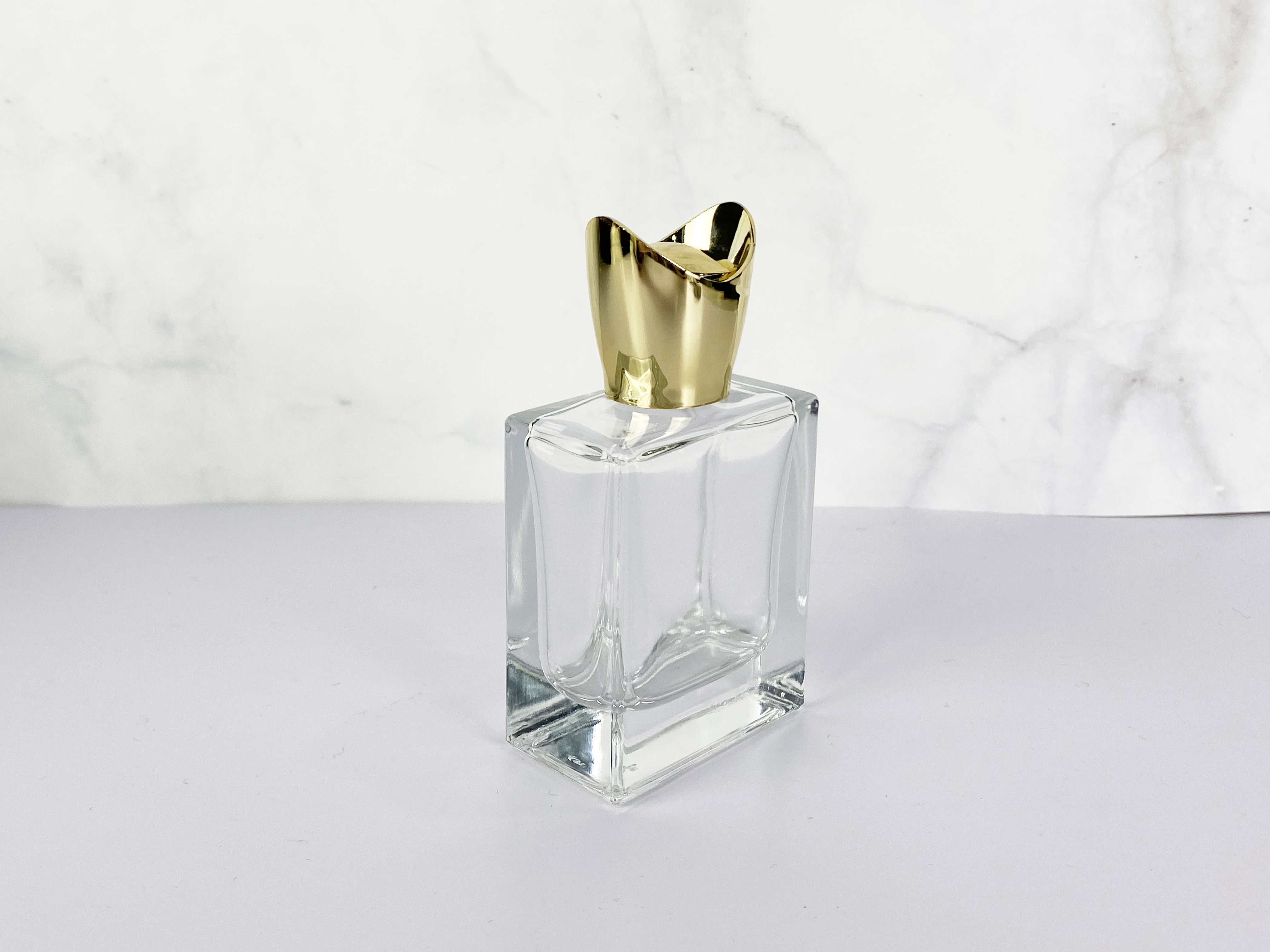 perfume bottle empty 50 ml with luxury cap perfume zamac