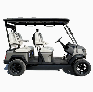 รถกอล์ฟไฟฟ้า 4 ที่นั่ง ระบบควบคุมกลาง แบตเตอรี่ลิเธียม 48V ขั้นสูง มอเตอร์ 4 กิโลวัตต์ เบรกดิสก์ไฮดรอลิกสี่ล้อ สแตนเลส - Product Image 3