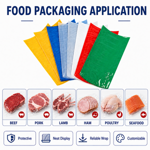 Sacs sous vide thermoscellables en PA/PE, transparents, à double soudure latérale, résistants aux perforations, de qualité alimentaire, imprimés UV, écologiques, de taille personnalisée - Product Image 4