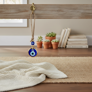 Ornement Evil Eye avec bordure dorée 5x24cm Elegant Knick-Knack Decoration - Product Image 3