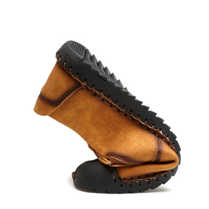 Mocassini da uomo scarpe da guida Gommino Penny ballerine in microfibra in pelle antiscivolo su fatti a mano Oversize grandi taglie forti - Product Image 5