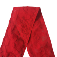 Meilleure vente personnalisé 1 pouce Jacquard ceinture élastique haute doux Crochet vêtements sacs chaussures décoration Designer imprimé Stock