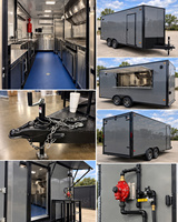 Camion de restauration rapide sur mesure pour beignets et churros, remorque à desserts avec homologation DOT VIN CE