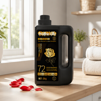 Lessive liquide parfumée à la rose, formule multi-enzymes, élimination puissante des taches, parfum longue durée, pour le lavage des vêtements à domicile