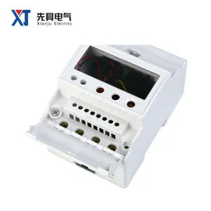 XJ-52 DIN-Rail Mounting 3 Phase Power Electricity Meter Housing Plastic Enclosure Box Electric Energy Meter Shell Customized