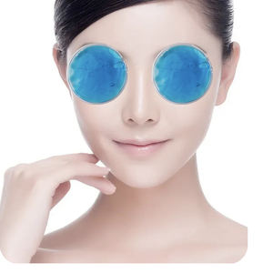 Masque pour les yeux circulaire avec sac de glace réutilisable pour compresses froides et chaudes Pack de glace rond en gel de vin rouge, masque pour les yeux à compresse froide et chaude - Product Image 5