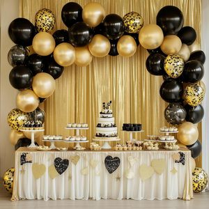 ผ้าม่านปักเลื่อมสีทองหรูหราไม่มีรอยเหี่ยวย่นม่านหลังแบบห้อยสำหรับถ่ายภาพวันเกิดงานแต่งงาน - Product Image 3