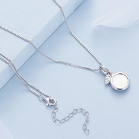 Nouvelle arrivée plage océan bijoux queue de sirène ensemble de bijoux minimaliste 925 collier en argent Sterling bague