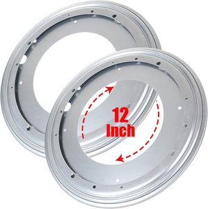 Moderne Table à Manger en Fer avec Plateau Tournant Lazy Susan pour Salles à Manger et Salons - Product Image 1
