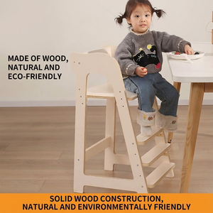 Torre de Aprendizaje Plegable para Niños, Ayudante de Cocina, Torre Ajustable de Tres Secciones, Taburete Escalonado Adecuado para Niños Pequeños - Product Image 3