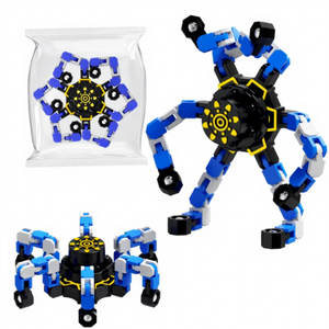 Juguete Antiestrés Creativo Transformable, Robot Fidget Spinner, Juguete Sensorial para Aliviar el Estrés, Spinner de Dedos Transformable - Product Image 2