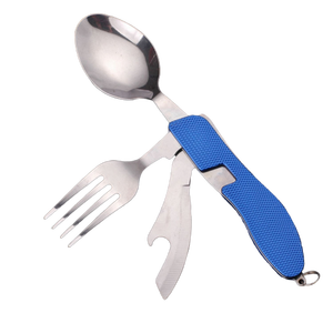 <span class=keywords><strong>Cubiertos</strong></span> reutilizables portátiles Almacenamiento de bolsillo plegable Spork Plegable Picnic <span class=keywords><strong>Camping</strong></span> <span class=keywords><strong>Cubiertos</strong></span> de viaje - Product Image 6