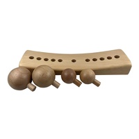 Outils de massage en bois, 6 modèles de balles pour points de pression, physiothérapie, libération du muscle psoas, masseur corporel portable et décoratif