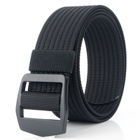 Ceinture décontractée en Nylon à boucle métallique, ceinture en toile pour Jeans, ceinture tactique réglable