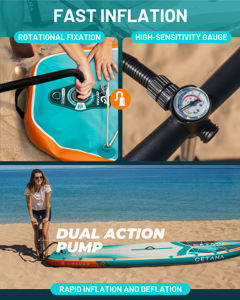 Planche à pagaie gonflable CETANA, personnalisable, pour la pêche, 11'6'*35'*6', avec technologie Drop Stitch - Product Image 5