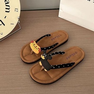 Sandalias de Playa para Mujer, Diseño de Lazo Impreso en 3D, Antideslizantes, para Verano, Suela de 1.5-3.5cm de Grosor, Talla Adulto - Product Image 3