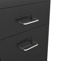 Classeur multifonctionnel à 4 tiroirs sous le bureau Petite commode mobile pour le bureau ou la maison Rangement pour le salon Chambre à coucher
