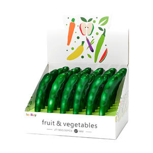 Bút bi từ tính hình trái cây rau củ độc đáo: dưa hấu, dâu tây, chuối, ớt, cà rốt - Product Image 5