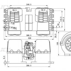 Moteur de ventilateur de chauffage intérieur 24V 81619306089 Composant de véhicule - Product Image 2
