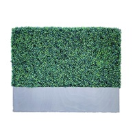 Haie artificielle en buis résistante aux UV, panneaux de haie artificielle en buis, mur végétal artificiel en gazon pour la décoration de jardin
