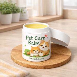 Tube en papier kraft imprimé quadricolore fait main biodégradable sur mesure avec pelliculage mat pour emballage écologique de patte de chien - Product Image 3