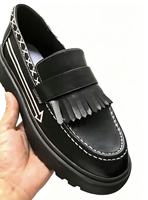 Chaussures d'hiver rétro personnalisées à lacets, plateforme épaisse, semelle extérieure en caoutchouc, semelle intermédiaire en EVA, tige en cuir fendu, doublure en peluche