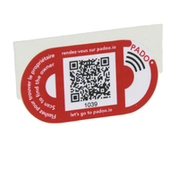 Étiquette Mini NFC RFID QR Code Imprimable et Programmable en PVC/PET Étanche, Taille Personnalisable, pour Menus - Vente Chaude, Stock Usine