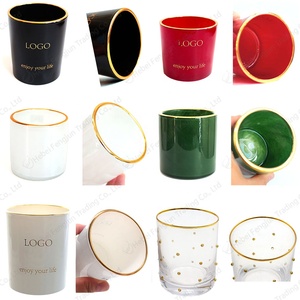 FENGJUN Pot à bougie <span class=keywords><strong>en</strong></span> verre vide pour décoration <span class=keywords><strong>de</strong></span> salon, support <span class=keywords><strong>en</strong></span> verre pour bougies d'intérieur, vente <span class=keywords><strong>en</strong></span> gros pour clients d'aménagement intérieur - Product Image 3
