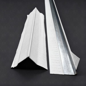<span class=keywords><strong>Bande</strong></span> de protection en papier pour cloisons sèches en plâtre, en forme de L, facile à coller, composite, pour les coins des cloisons sèches - Product Image 2