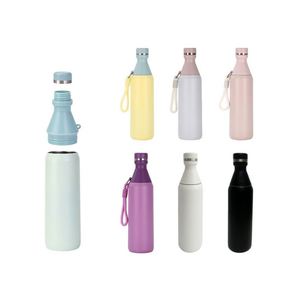 Botella de Agua Deportiva Portátil de Acero Inoxidable 304 de 20oz, Boca Pequeña, Desmontable, con Cuerda, para Exteriores - Product Image 3
