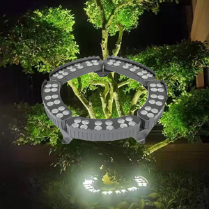 Dc24v 12 Wát IP65 cri90 LED vườn cảnh quan Vòng cây ánh sáng với hợp kim nhôm cơ thể 30 Chùm tia góc cho sử dụng ngoài trời - Product Image 1