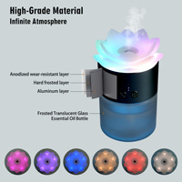 Diffuseur d'arômes portable YS pour la maison et la voiture, 80 ml, 500 mAh, alimenté par USB, en alliage d'aluminium, purificateur d'air, pulvérisation automatique d'huiles essentielles, 2-en-1