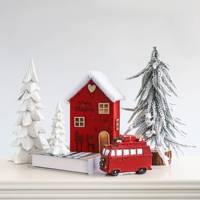 Ensemble de décoration de table de Noël rouge et blanc, figurines de Père Noël en résine, gnomes en peluche, décoration de bureau pour les fêtes d'hiver, cadeau de Noël