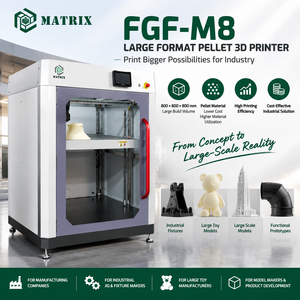 Imprimante 3D à granulés FGF grand format 800x800x800mm, machine de fabrication additive industrielle - Product Image 1