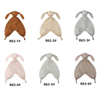 Couverture douce en mousseline de coton biologique OEM pour bébé, motif lapin, anti-statique, certifiée GOTS, 6 couleurs, lavable en machine