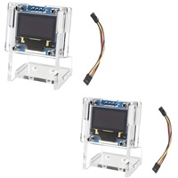 Monitor de estadísticas del sistema en tiempo real Plug-and-Play OLED para Raspberry Pi 4B (temperatura del CPU, IP, almacenamiento) |   Pantalla SSD1306 de 0.96 pulgadas